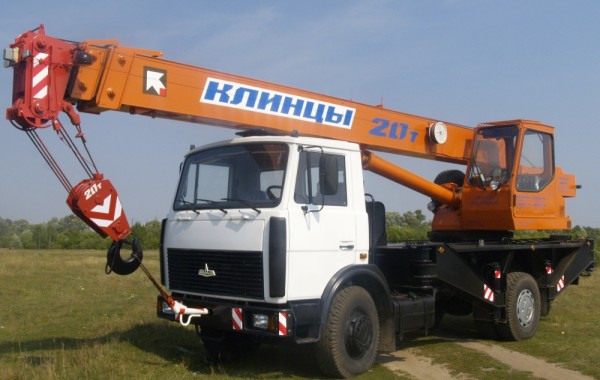 Автокран 20 тонн “Клинцы” КС-45724-5 в аренду